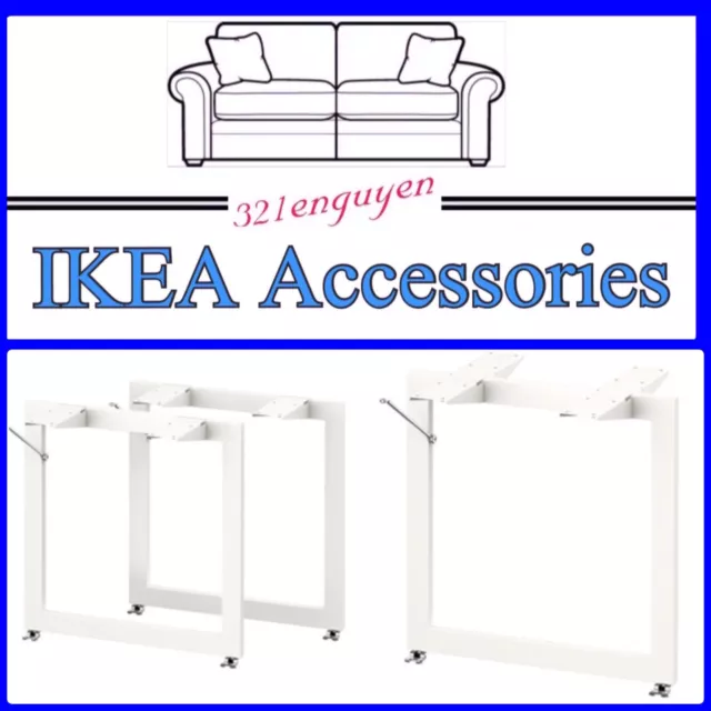 3 Legs IKEA LIMHAMN WHITE Leg Support 14 1/2 x 14" - 602.814.22 & 402.814.23