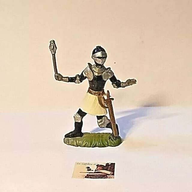 Soldatino Toy Soldier Nardi Italy Deposè Medievale Swoppet plastica cm 8