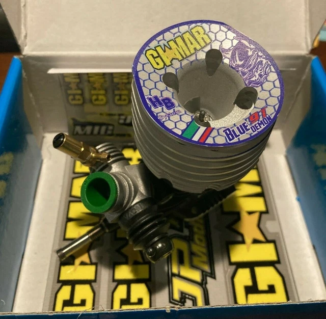 Limited Mod Engine NOVAROSSI GIMAR BLUE Demon-9 Port Limited Edition Modified .21 Onroad ...