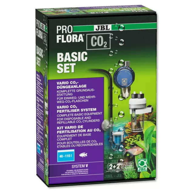 JBL Proflora CO2 Basique Set V pour Aquariums, Nouveau