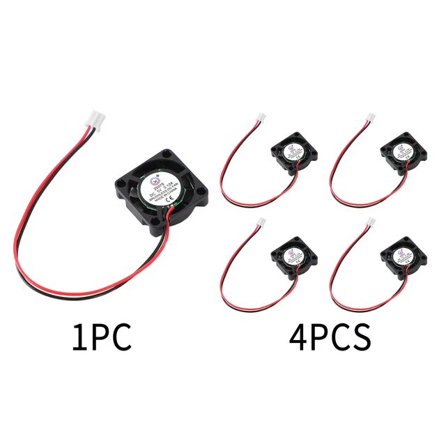 Brushless DC Cooling Blower Fan 5V 0.12A 2507S 25x25x7mm Sleeve 2 Pin Wire