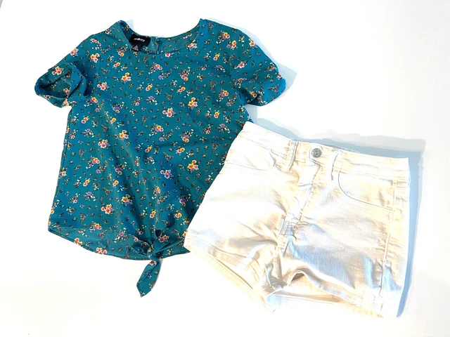 Girls Amy Byer shirt Size 14 and Wild Fable Shorts Size 0 (fits Most 14 Years)