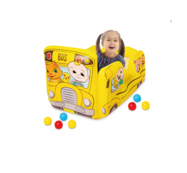 HUNTER PRICE Inflatable Ball Pit School Bus Kids Toy with