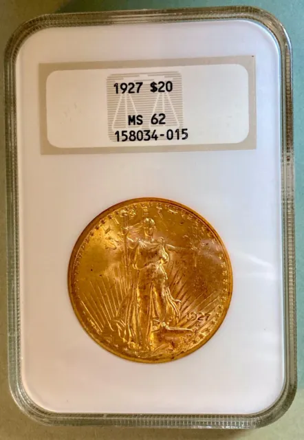 1927 $29 Double Eagle St Gaudens--NGC MS-62