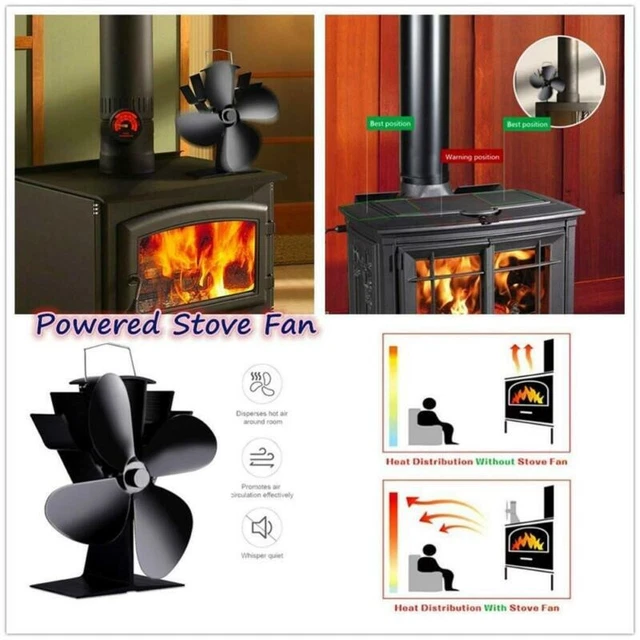 Ventilatore magnetico per stufa a legna, ventilatore per camino