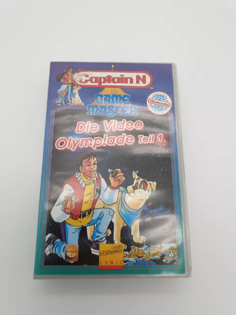 VHS Kassette Captain N Nintendo Die Video Olympiade Teil 1 / Teil 4?