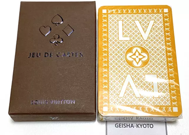 Louis Vuitton Vip Collectors 2 Decks Poker Playing Cards W. Dust Bag