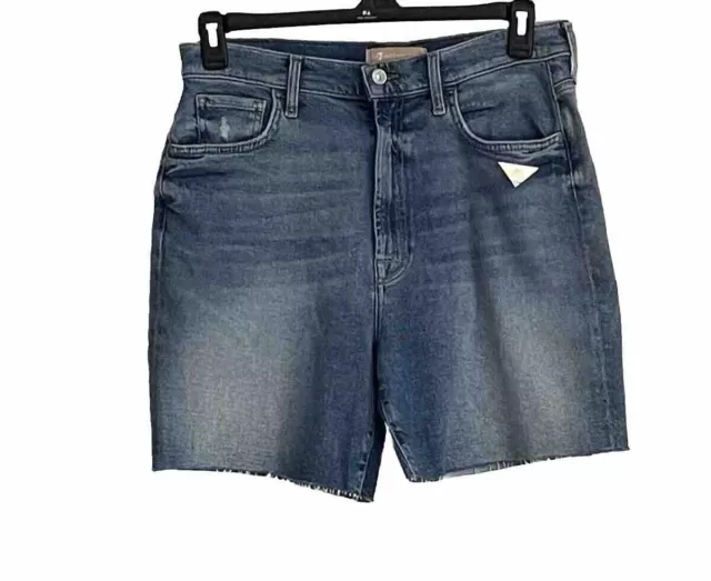 7 For All Mankind Woman Bike Short Jeans Size: 31