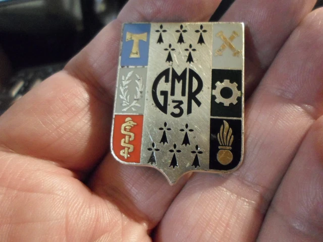 Insigne Gendarmerie – Bretagne, Paris, Drago, Nice – Écu H696 – France