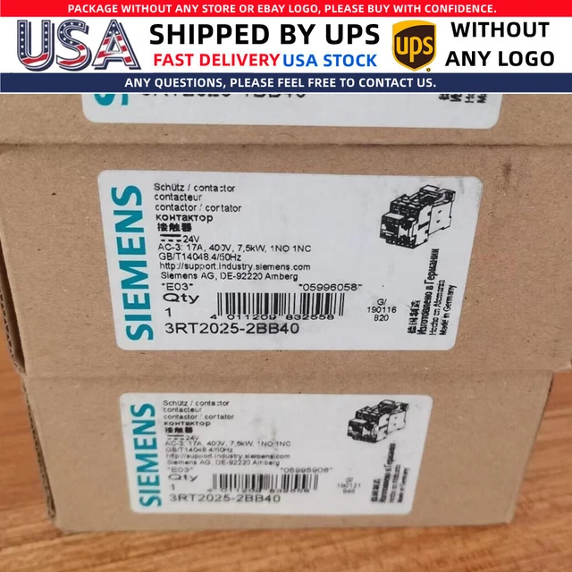 New Factory Sealed Siemens 3RT2025-2BB40 Power Contactor US In stock In Box