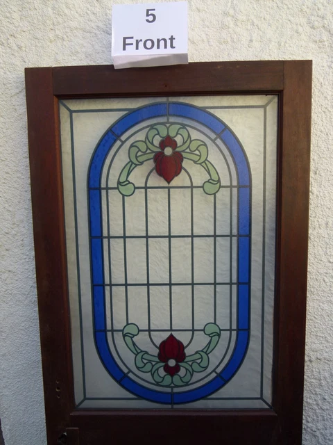 hardwood front Door Glass Panel Edwardian Victorian Door 2