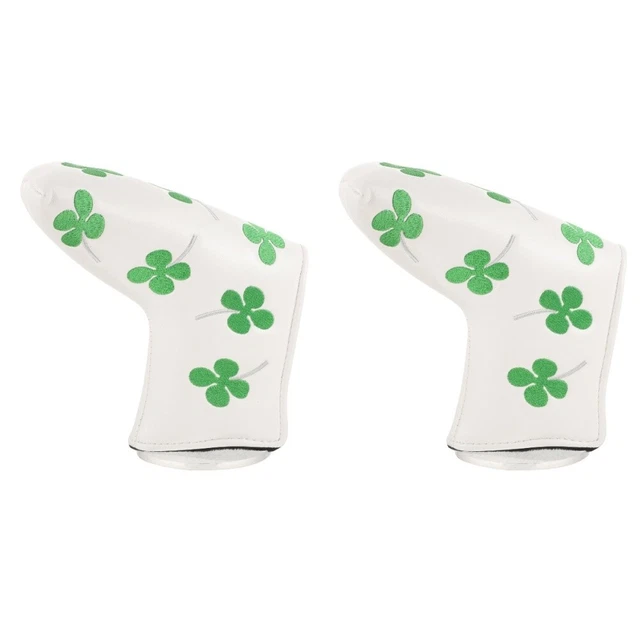 2x pu head pratique protecteur de golf  housse de putter pour golfeur club golfs