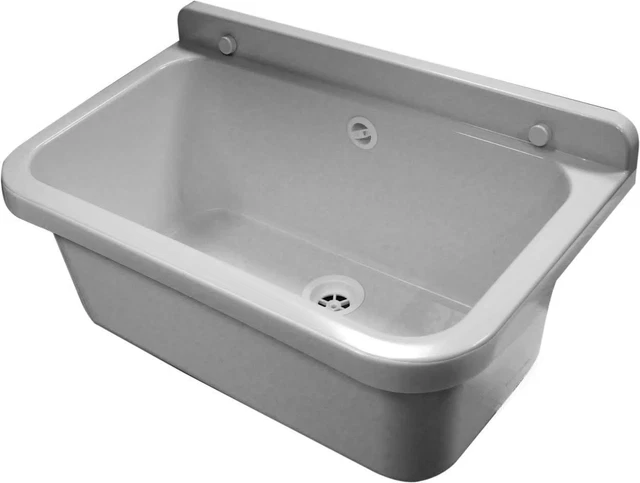 Waschbecken Waschtrog Grau Inkl. Ablauf (Neu Und Originalverpackt) In - Foto 4