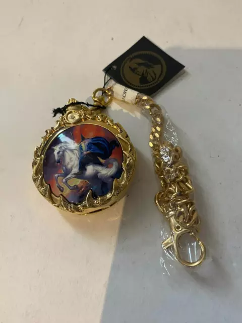 FRANKLIN MINT LOTR Lord Of The Rings Gandalf Pocket Watch With Tags Damaged