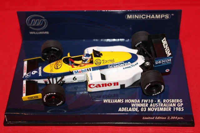 MINICHAMPS 1/43 WILLIAMS Honda FW09 K. Rosberg - Winner US GP 1984
