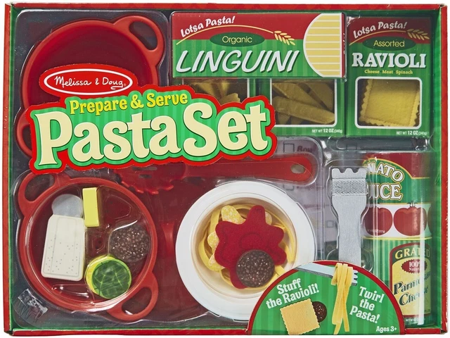 NEW.  Melissa & Doug Prepare & Serve Pasta Set