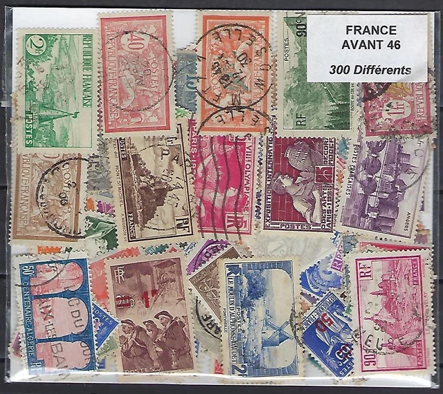 Italie Timbres 300 différents timbres