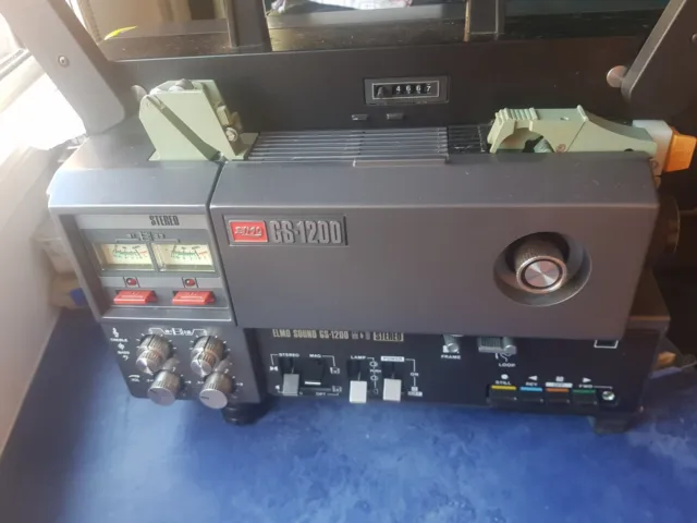 Elmo Gs 1200 Stereo Super 8 Projector In Great Condition