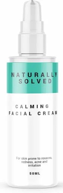 Calming Facial Moisturising Cream. For Rosacea, Facial Redness, Acne, Dry Skin