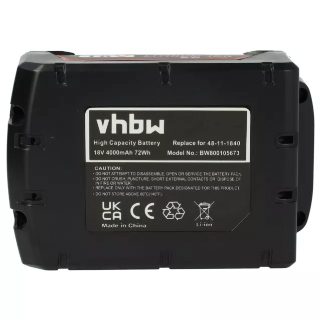 Batterie pour Milwaukee M18 CCS55-902X CCS55-502X CCS66-502X CCS66-0X CCS66 18V 3