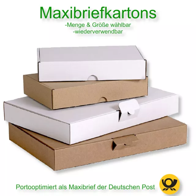 Maxibrief Karton Versandkarton Warenpost Warensendung Büchersendung Postkarton