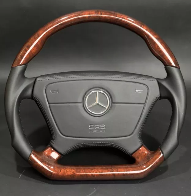 Anatomical Steering Wheel for Mercedes-Benz R129, R170, W124, W140, W202, W208,W