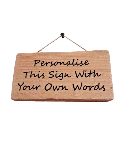 Small Personalised Sign Wooden Plaque Pallet Wood Customised Wall Door Hanging