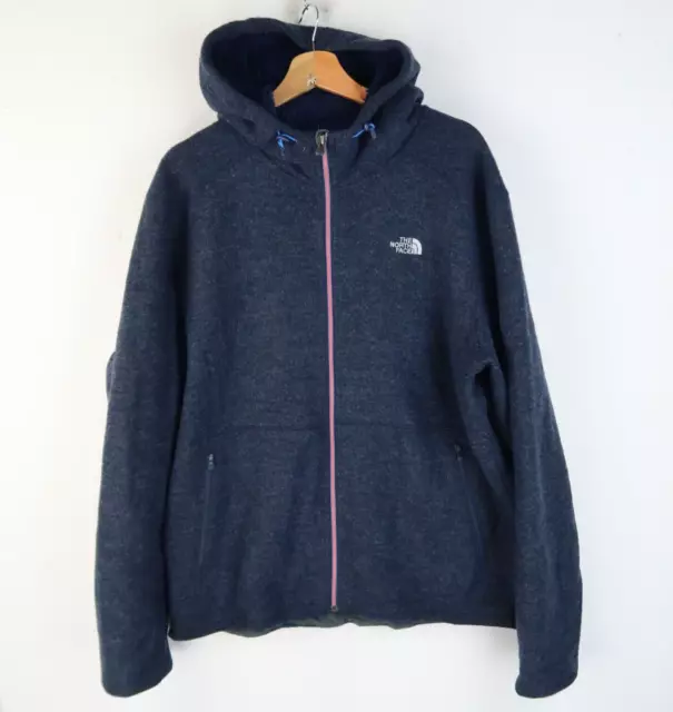 The North Face Mens Knitted Fleece Lined Jacket Zip Top SZ Medium (M938)