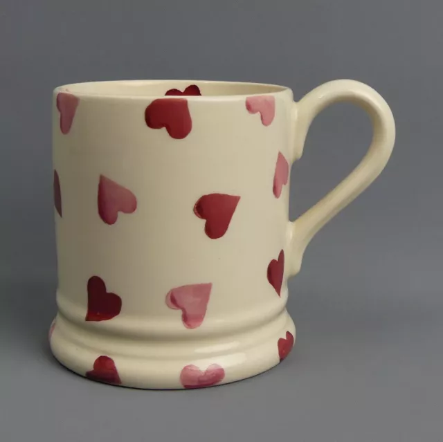 Emma Bridgewater Pottery Pink Hearts 1/2 Pint Mug - 1St Quality