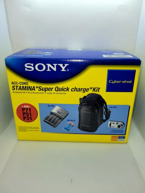 Sony Digital Camera Stamina Charge Kit For Cyber-shot New in Box