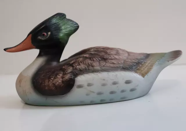 Sigma The Tastesetter Hand Painted Porcelain Duck Decoy Bird Figurine Vintage
