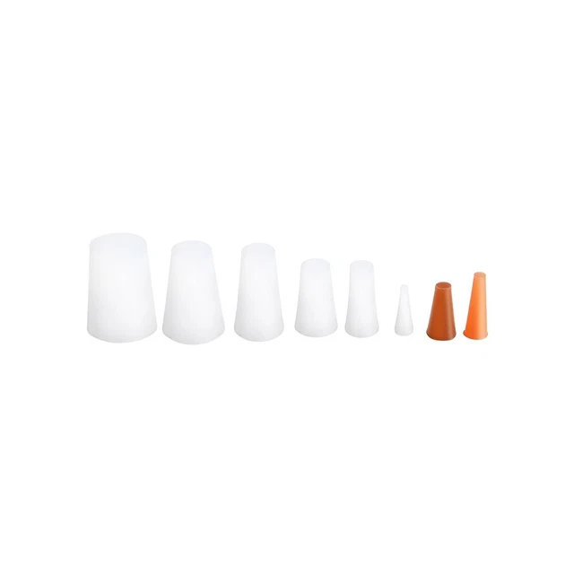100X HIGH-TEMP MASKING-PLUGS Powder Coating Silicone Cone Plugs ...