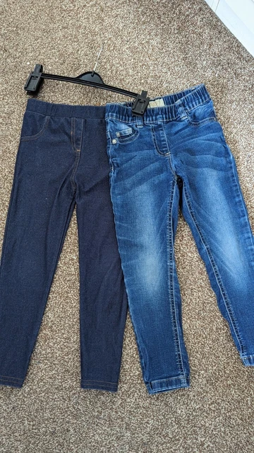Pacchetto jeans/jeggings ragazza Next età 6 anni & George 5-6 condizioni perfette