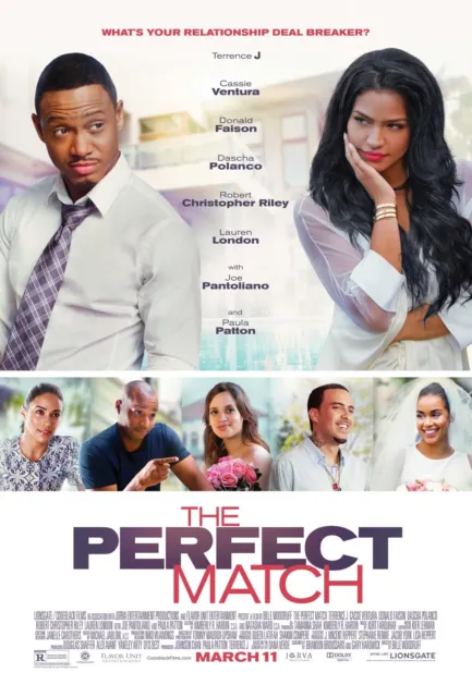 THE PERFECT MATCH vg 27x40 ORIGINAL D/S MOVIE POSTER