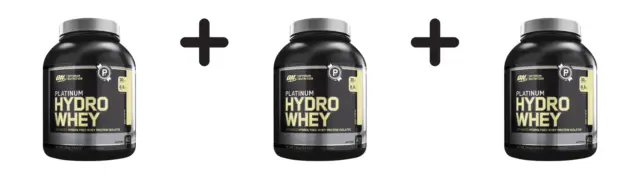 (4770 g, 60,92 EUR/1Kg) 3 x (Optimum Nutrition Platinum Hydro Whey (1590g) Vani