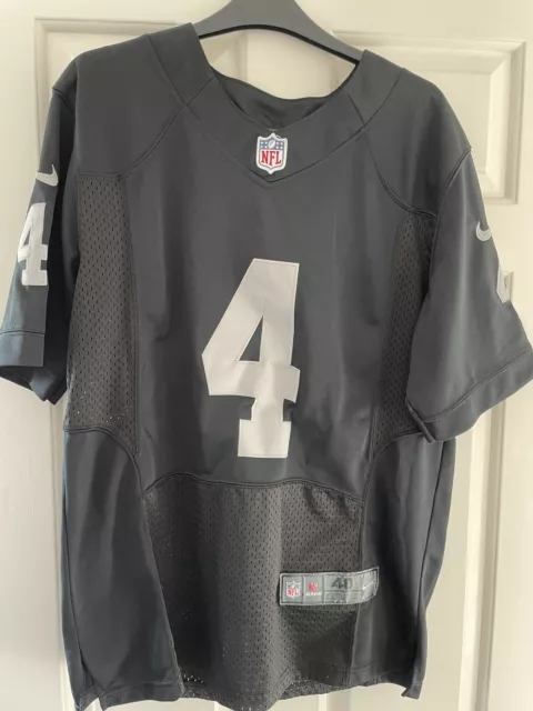 Las Vegas Raiders Jersey Shirt #4 Derek Carr Size 40 Mens