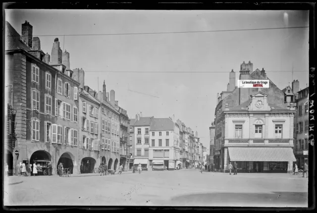 Thionville, Platz Des Markt, Platte Gläser Foto, Negativ Schwarz & Weiß 10x15 CM