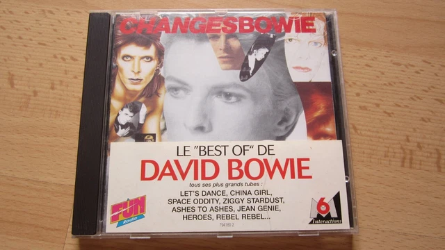 DAVID BOWIE CHANGES Best of CD with custom France only sticker on case ...