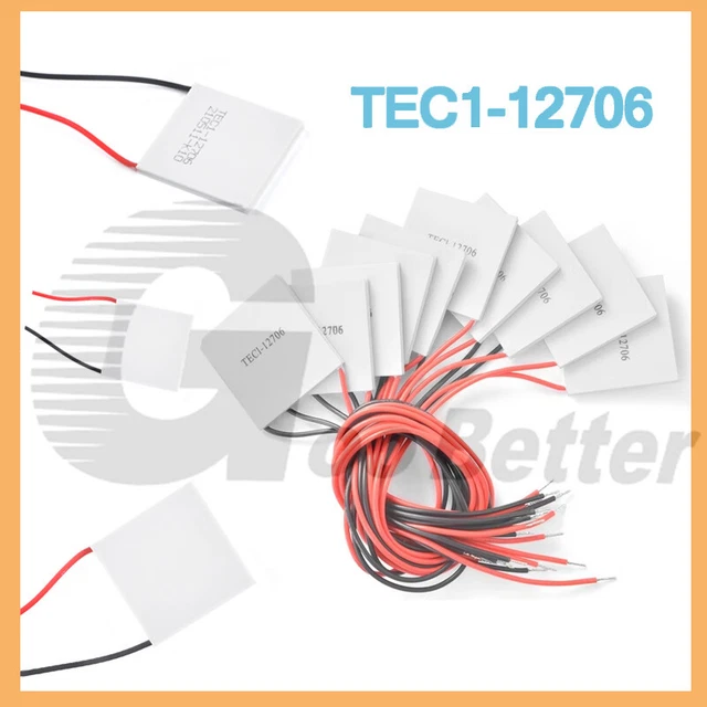 Module Peltier De Refroidissement Thermoélectrique TES1-12702 - 15.8V 2A 18W - Dimensions 30x30mm - Pour Projets DIY, Mini-frigo, Refroidissement électronique