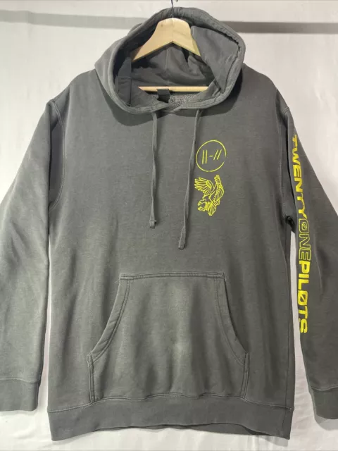 Twenty One Pilots Sweater Mens Medium The Bandito Tour 2019 Band Hoodie Gray