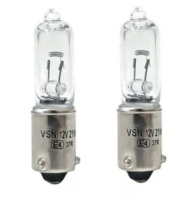 2 x H21W Halogen Bulb Indicator Car Clear Bulbs BAY9S R435 12v 21w Ru435 Pair