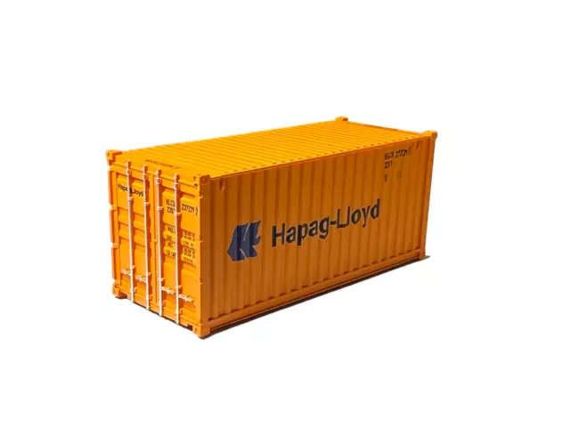 HO Scale Shipping container - 20ft Std Container - Hapag-Lloyd