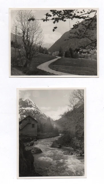PHOTO ANCIENNE Alpes 1951 Massif du Mont Blanc Valloreine Paysage de montagne