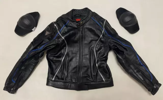 Dainese Leather Biker Motorcycle Jacket Size 50