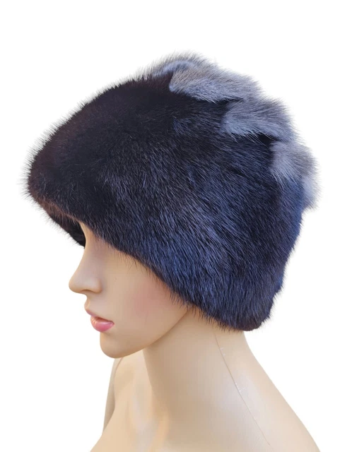 cappello vintage pelliccia visone fur hat Fuchs pelzmütze fourrure chapeau 山貓