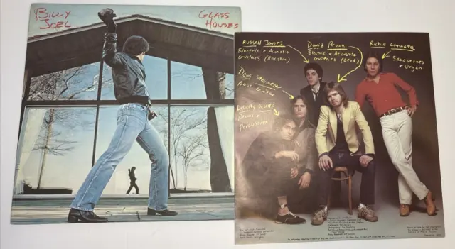 Billy Joel "Glass Houses" Rock LP Vinyl Record 1980 FC 36384 original sleeve VG