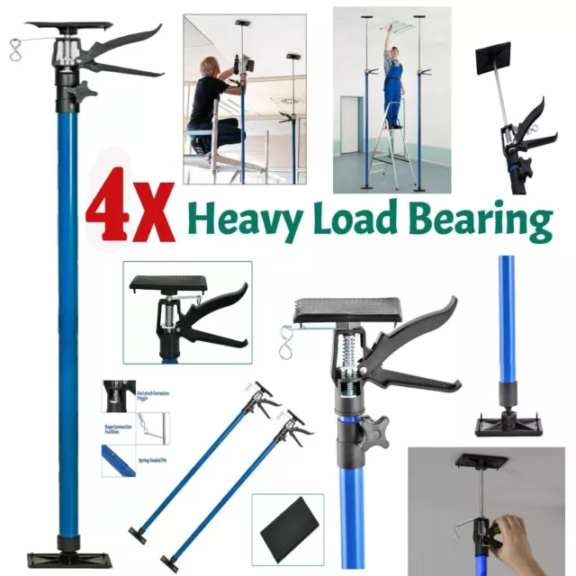 4X Adjustable Drywall Plasterboard Builder Ceiling Support Props 115-290Cm