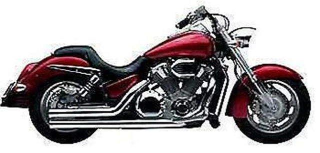 08-09 Yamaha Raider Road Burner Dg Hard Krome Large Radius Custom Exhaust Pipes