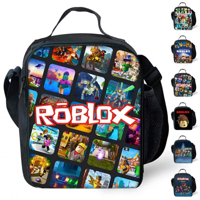 ·Roblox 3D Print Lunch Box Insulated Bags Kids Boys Girls School Food Picnic Bag