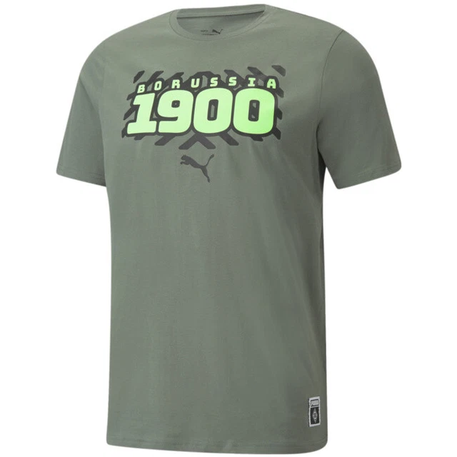 Puma BMG Borussia Mönchengladbach ftblCore T-shirt 2022 Olive Gr. S M L XL 3XL